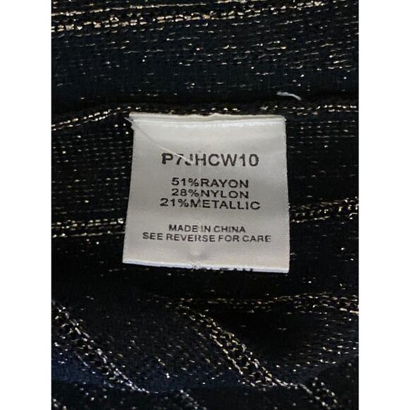 Parker Multicolor Metallic Colorblock Ribbed One Shoulder Mini A-Line Dress Sz M - Picture 6 of 6